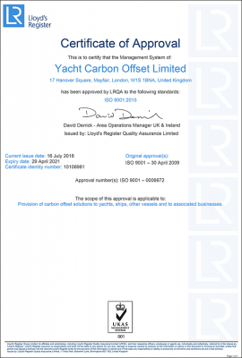 our quality – lloyd’s register ISO9001 certification