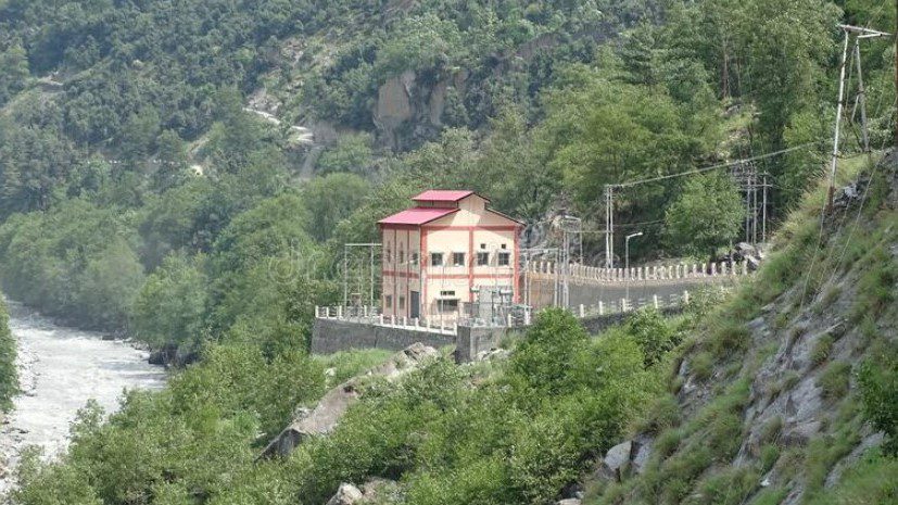 wide shot of Rakchad Small Hydro Electric Project
