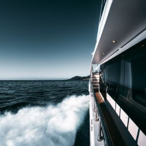 a view from a superyacht at sea