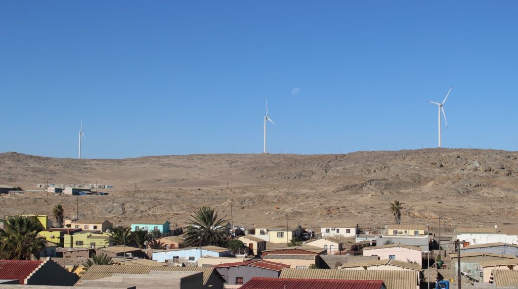 Wind Power turbines in Namibia