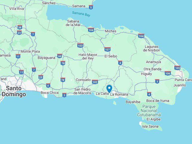Dominican Republice Solar Location map