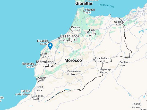 Oualida location map